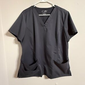 Sanibel gray Top and Bottom Scrub Set